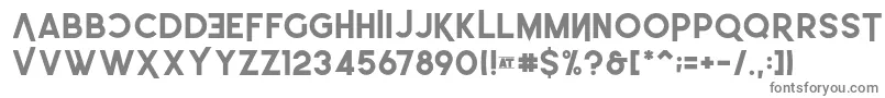 LEonardo Demo Bold-fontti – harmaat kirjasimet valkoisella taustalla