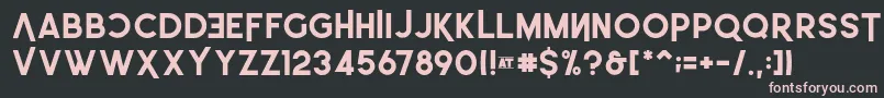 LEonardo Demo Bold Font – Pink Fonts on Black Background