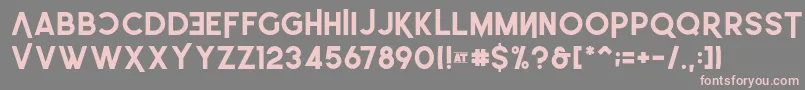 LEonardo Demo Bold Font – Pink Fonts on Gray Background