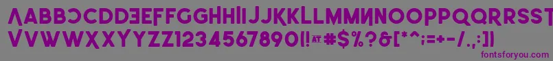 Leonardo SemiRounded Demo Font – Purple Fonts on Gray Background