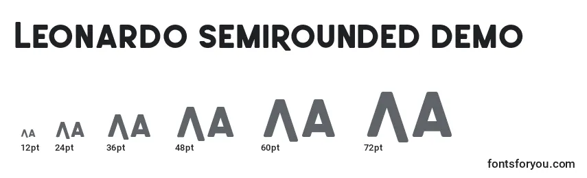 Leonardo SemiRounded Demo Font Sizes