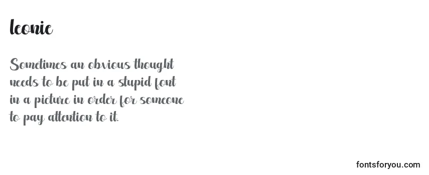 Schriftart Leonie