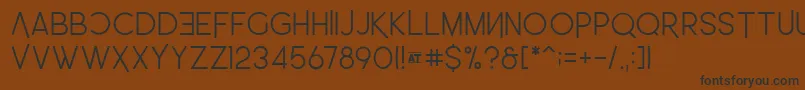 LeoSemiRounded Light Font – Black Fonts on Brown Background