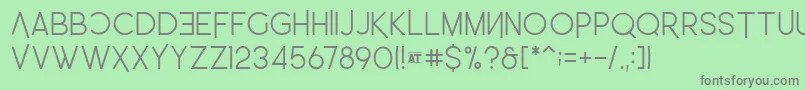 LeoSemiRounded Light Font – Gray Fonts on Green Background