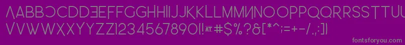 LeoSemiRounded Light Font – Gray Fonts on Purple Background