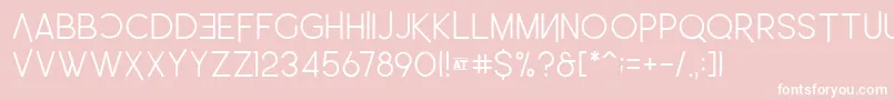 LeoSemiRounded Light Font – White Fonts on Pink Background