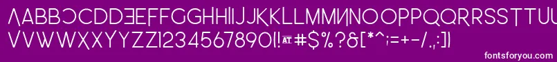 LeoSemiRounded Light Font – White Fonts on Purple Background