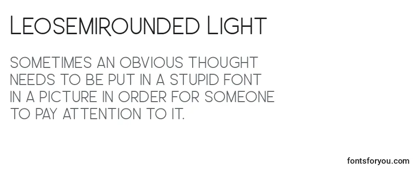 LeoSemiRounded Light Font