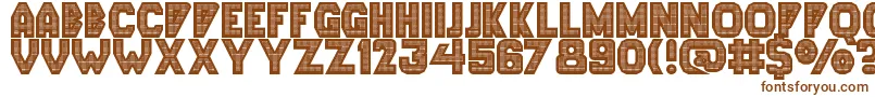 Lephnia Display Caps Font – Brown Fonts on White Background