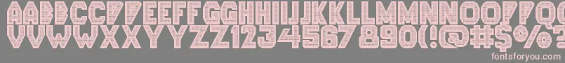 Lephnia Display Caps Font – Pink Fonts on Gray Background