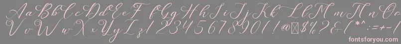 fuente LeslieDawn – Fuentes Rosadas Sobre Fondo Gris