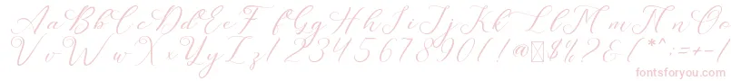LeslieDawn Font – Pink Fonts