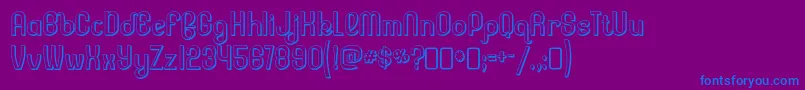 lesser concern shadow Font – Blue Fonts on Purple Background