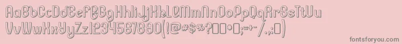 lesser concern shadow Font – Gray Fonts on Pink Background