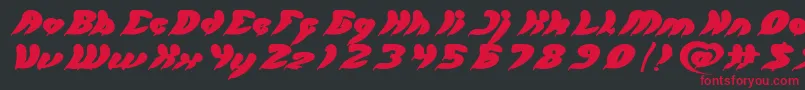 let it be Bold Font – Red Fonts on Black Background