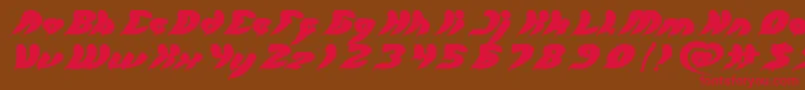 let it be Bold Font – Red Fonts on Brown Background
