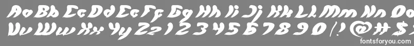 フォントlet it be Light – 灰色の背景に白い文字