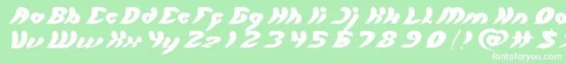 フォントlet it be Light – 緑の背景に白い文字