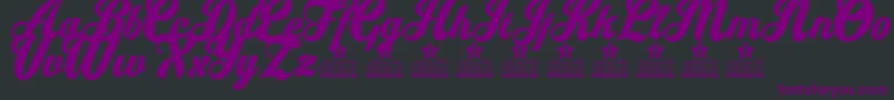 Let it Be Personal Use Font – Purple Fonts on Black Background
