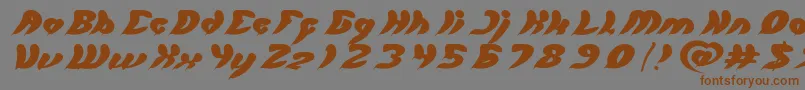 let it be Font – Brown Fonts on Gray Background