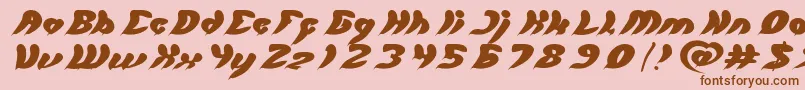let it be Font – Brown Fonts on Pink Background