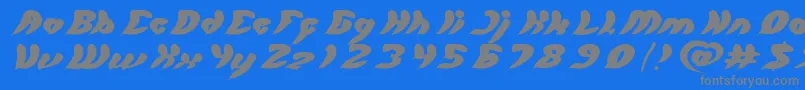 let it be Font – Gray Fonts on Blue Background