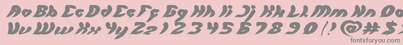 let it be Font – Gray Fonts on Pink Background