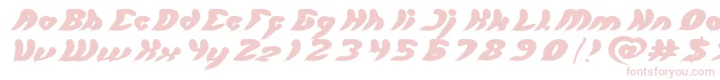 let it be Font – Pink Fonts on White Background