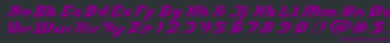 let it be Font – Purple Fonts on Black Background