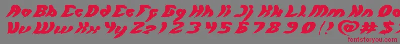 let it be Font – Red Fonts on Gray Background