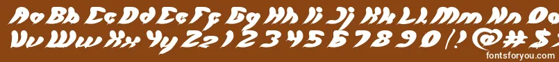 let it be Font – White Fonts on Brown Background