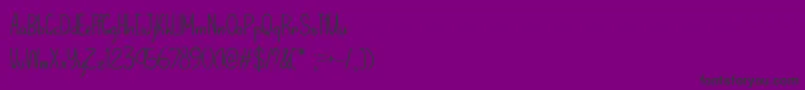 フォントLet That Be Enough   – 紫の背景に黒い文字