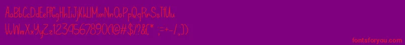 Let That Be Enough   Font – Red Fonts on Purple Background