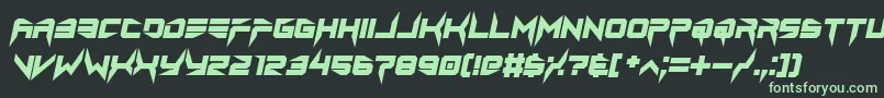 Шрифт lethal injector bold italic – зелёные шрифты на чёрном фоне