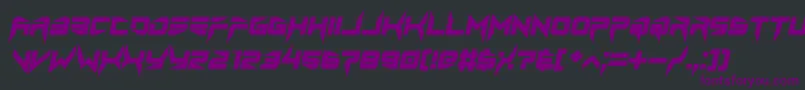 Więcej informacji o czcionce lethal injector bold italic Czcionka lethal injector bold italic – fioletowe czcionki na czarnym tle