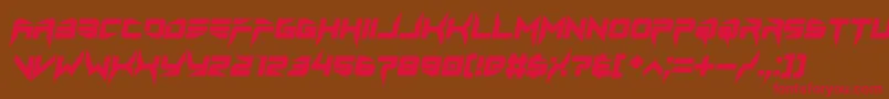 lethal injector bold italic Font – Red Fonts on Brown Background