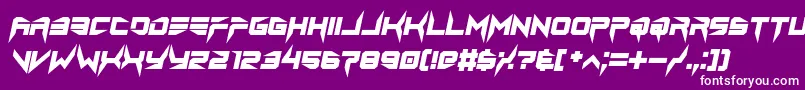 lethal injector bold italic Font – White Fonts on Purple Background