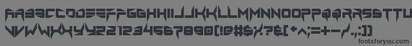 lethal injector bold Font – Black Fonts on Gray Background