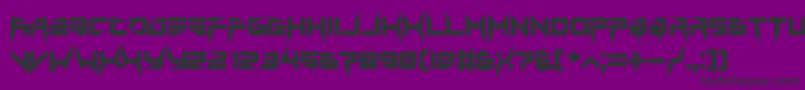 lethal injector bold Font – Black Fonts on Purple Background