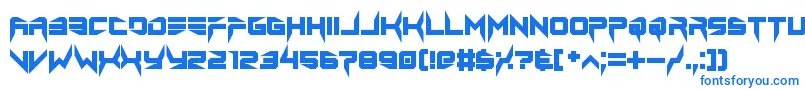 lethal injector bold Font – Blue Fonts on White Background