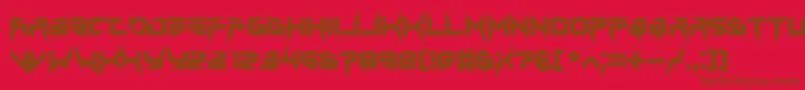 lethal injector bold Font – Brown Fonts on Red Background