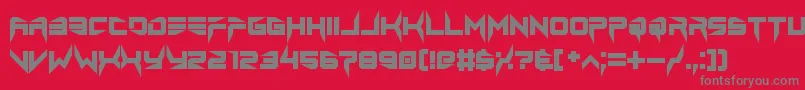 lethal injector bold Font – Gray Fonts on Red Background