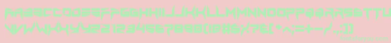 lethal injector bold Font – Green Fonts on Pink Background