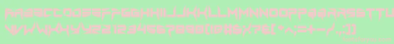 lethal injector bold Font – Pink Fonts on Green Background