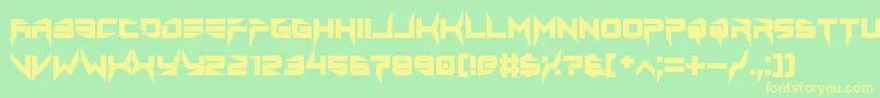 lethal injector bold Font – Yellow Fonts on Green Background