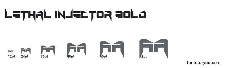Lethal injector bold Font Sizes