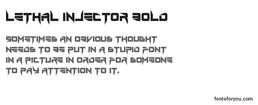 Review of the Lethal injector bold Font