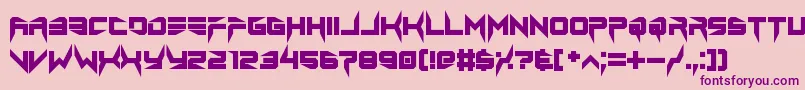 lethal injector bold Font – Purple Fonts on Pink Background