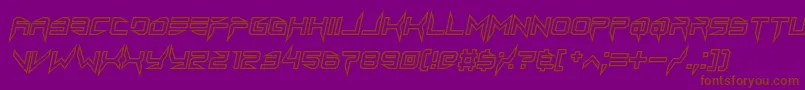 fuente lethal injector hollow2 italic – Fuentes Marrones Sobre Fondo Morado