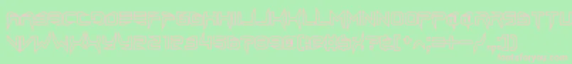 lethal injector hollow2 Font – Pink Fonts on Green Background